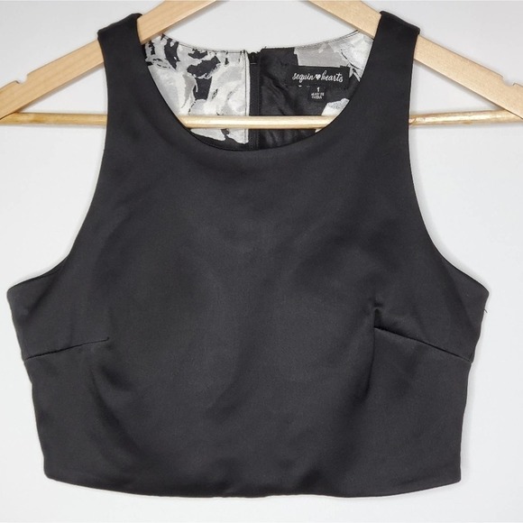 Sequin Hearts 2-PC Crop Top & Floral Skirt Size 1 - Picture 6 of 14